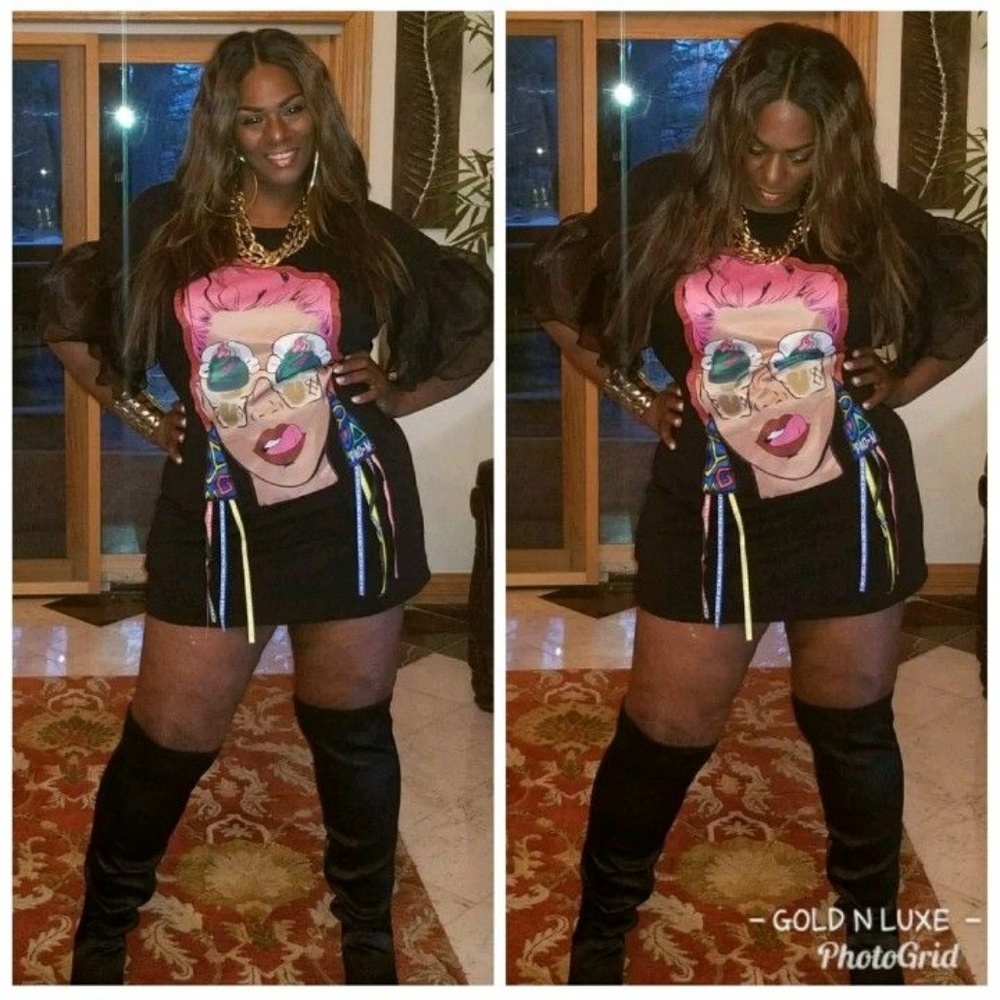 Big Face Shirt dress